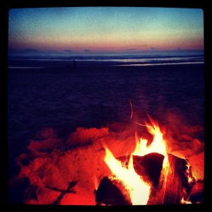 Bonfire on the beach