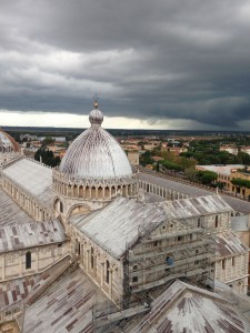 This is the huge Cathedral and the even bigger rain cloud