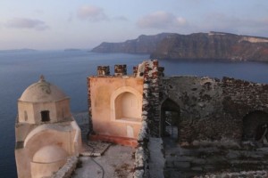 Sunrise view in Oia