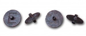 These Bronze Ballots Were Used by Athenian Juries to Vote on innocence. 